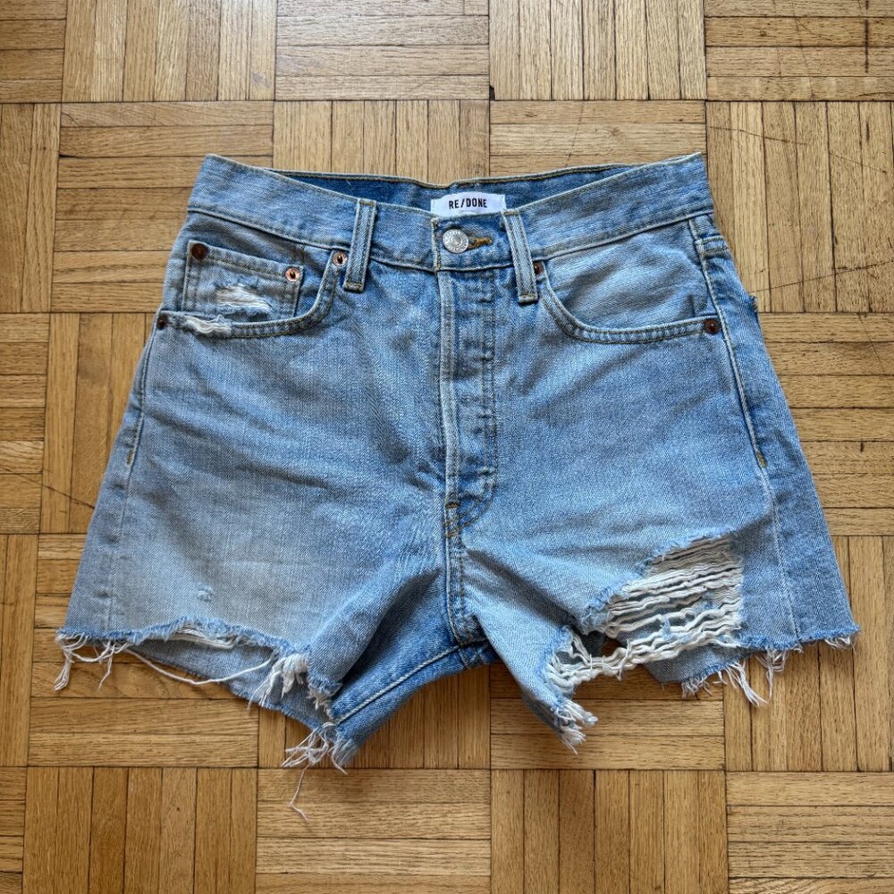 RE/DONE Original 90s Low Slung Denim Shorts Size 24